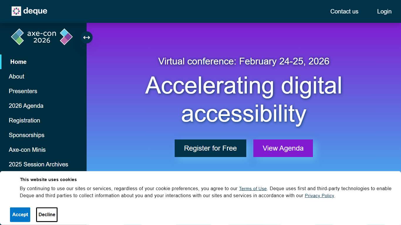 Axe-con 2026 Digital Accessibility Conference | Deque